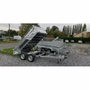 BENNE 1500 KG POIDS TOTAL AUTORISÉ – POMPE À MAIN ROUES EXTÉRIEURES
